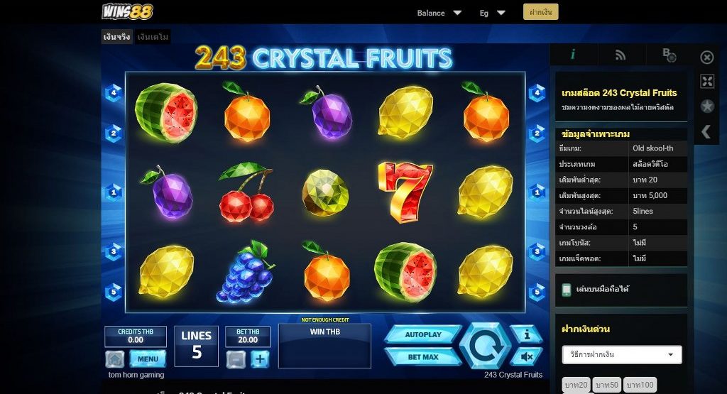 สล็อต 88 - wins88 slots crystal fruits